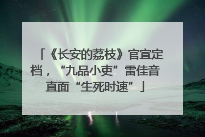 《长安的荔枝》官宣定档，“九品小吏”雷佳音直面“生死时速”