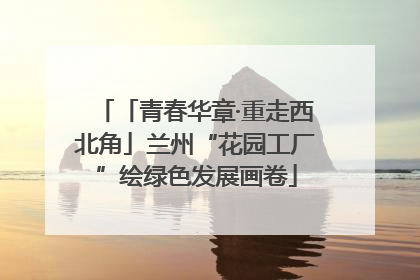 「青春华章·重走西北角」兰州“花园工厂”绘绿色发展画卷