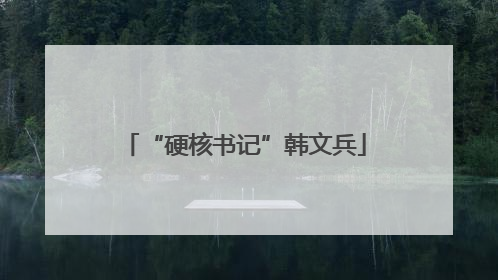 “硬核书记”韩文兵