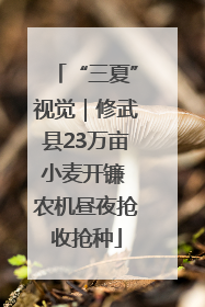 “三夏”视觉｜修武县23万亩小麦开镰 农机昼夜抢收抢种