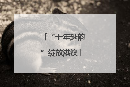 “千年越韵”绽放港澳