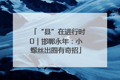 “县”在进行时⑬｜邯郸永年：小螺丝出圈有奇招