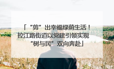 “剪”出幸福绿荫生活！控江路街道以党建引领实现“树与民”双向奔赴