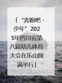 “奔跑吧・少年”2025年四川省第八届幼儿体育大会在乐山圆满举行