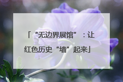 “无边界展馆”：让红色历史“墙”起来