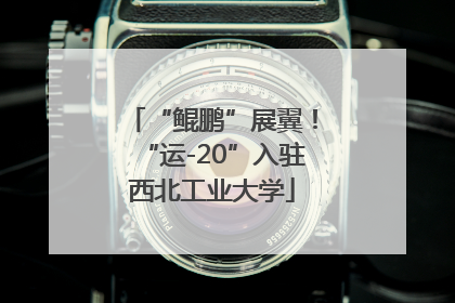 “鲲鹏”展翼！“运-20”入驻西北工业大学