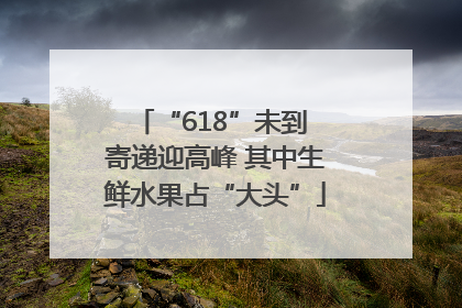 “618”未到 寄递迎高峰 其中生鲜水果占“大头”
