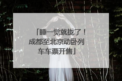 睡一觉就拢了！成都至北京动卧列车车票开售