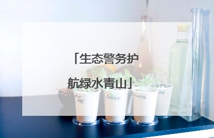 生态警务护航绿水青山