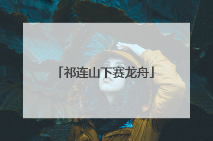 祁连山下赛龙舟