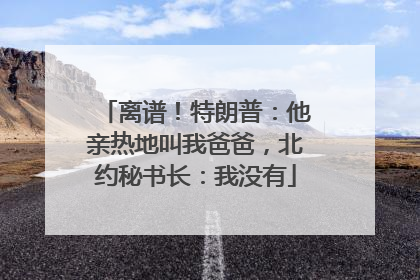 离谱！特朗普：他亲热地叫我爸爸，北约秘书长：我没有