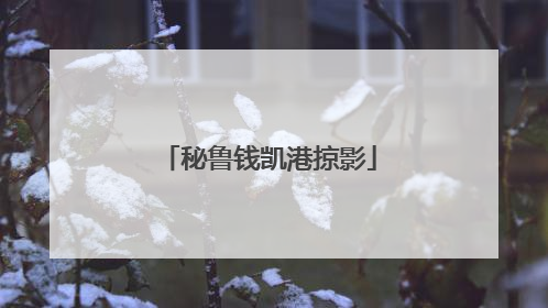 秘鲁钱凯港掠影