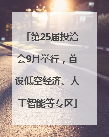 第25届投洽会9月举行，首设低空经济、人工智能等专区