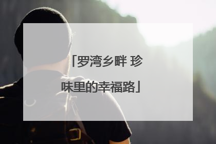 罗湾乡畔 珍味里的幸福路