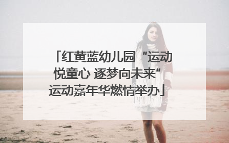 红黄蓝幼儿园“运动悦童心 逐梦向未来”运动嘉年华燃情举办