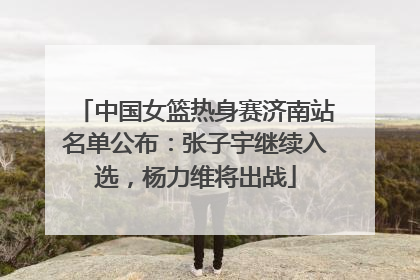 中国女篮热身赛济南站名单公布：张子宇继续入选，杨力维将出战