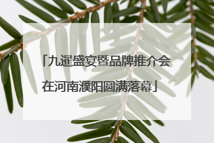 九暹盛宴暨品牌推介会在河南濮阳圆满落幕