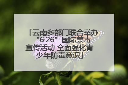 云南多部门联合举办“6·26”国际禁毒宣传活动 全面强化青少年防毒意识