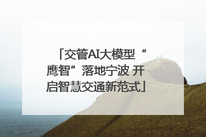 交管AI大模型“鹰智”落地宁波 开启智慧交通新范式