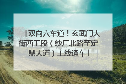 双向六车道！玄武门大街西工段（纱厂北路至定鼎大道）主线通车