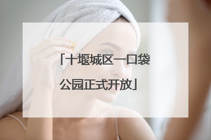 十堰城区一口袋公园正式开放
