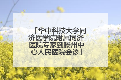 华中科技大学同济医学院附属同济医院专家到滕州中心人民医院会诊