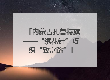 内蒙古扎鲁特旗——“绣花针”巧织“致富路”