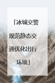 冰城交警规范静态交通优化出行环境