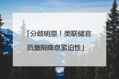 分歧明显！美联储官员激辩降息紧迫性