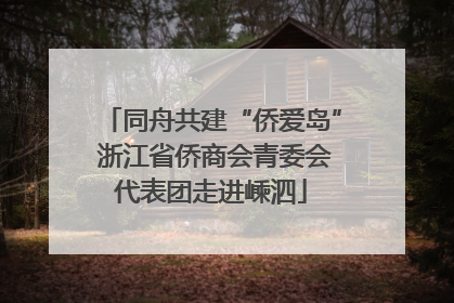 同舟共建“侨爱岛” 浙江省侨商会青委会代表团走进嵊泗