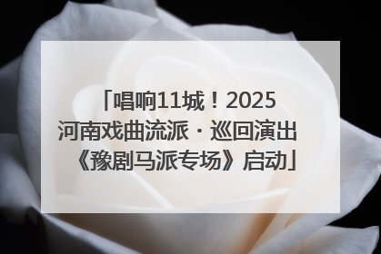 唱响11城！2025河南戏曲流派・巡回演出《豫剧马派专场》启动