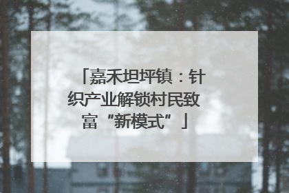 嘉禾坦坪镇：针织产业解锁村民致富“新模式”
