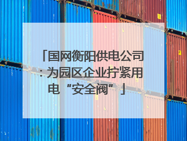 国网衡阳供电公司：为园区企业拧紧用电“安全阀”