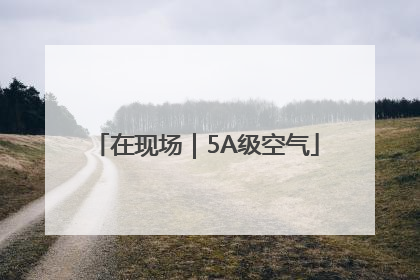 在现场｜5A级空气