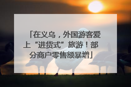 在义乌，外国游客爱上“进货式”旅游！部分商户零售额暴增