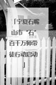 宁夏石嘴山市“石”百千万师带徒行动启动