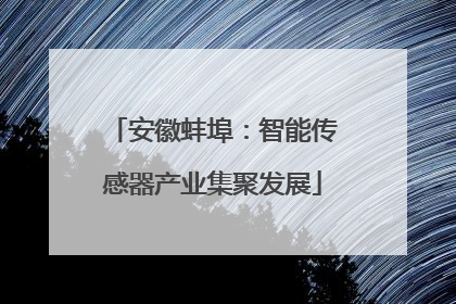 安徽蚌埠：智能传感器产业集聚发展