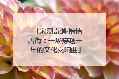 宋潮奇遇·粽情古街：一场穿越千年的文化交响曲