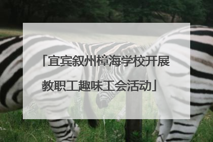 宜宾叙州樟海学校开展教职工趣味工会活动
