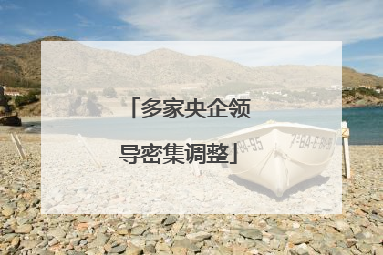 多家央企领导密集调整