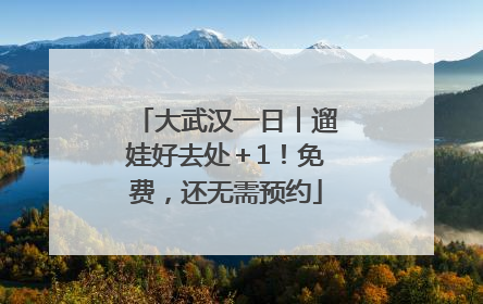 大武汉一日︱遛娃好去处＋1！免费，还无需预约