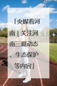 央媒看河南｜关注河南三夏动态、生态保护等内容