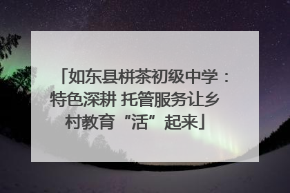 如东县栟茶初级中学：特色深耕 托管服务让乡村教育“活”起来