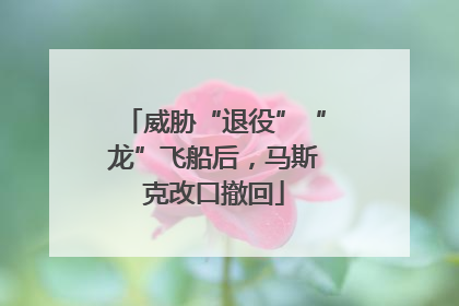 威胁“退役”“龙”飞船后，马斯克改口撤回