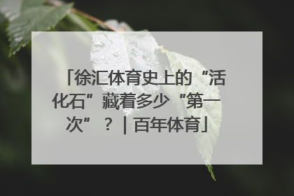 徐汇体育史上的“活化石”藏着多少“第一次”？｜百年体育