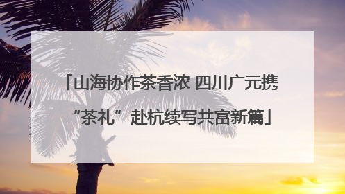 山海协作茶香浓 四川广元携“茶礼”赴杭续写共富新篇