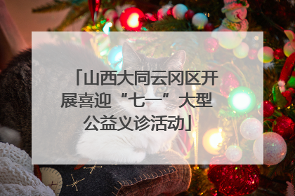 山西大同云冈区开展喜迎“七一”大型公益义诊活动