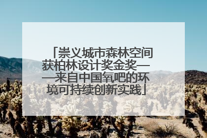崇义城市森林空间获柏林设计奖金奖——来自中国氧吧的环境可持续创新实践