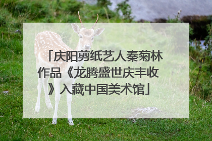 庆阳剪纸艺人秦菊林作品《龙腾盛世庆丰收》入藏中国美术馆