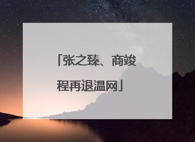 张之臻、商竣程再退温网